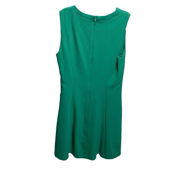 TEA & CUP LOS ANGELES S Green Fit and Flare Sleeveless Mini Dress - Picture 4 of 4